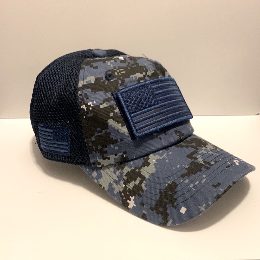 Tactical American Flag Cap Velcro SnapBack with Velcro label